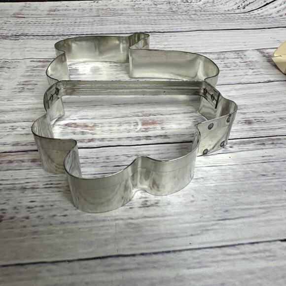 Vintage Fox Run Made In USA 7.5" Metal Santa Cookie Cutter - Picture 5 of 7